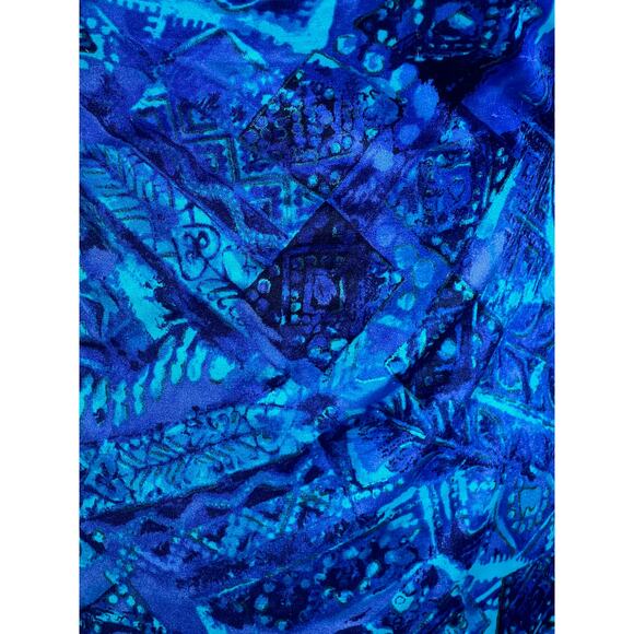 Maxine of hollywood one piece swimsuit geometric blue green - Picture 5 of 13